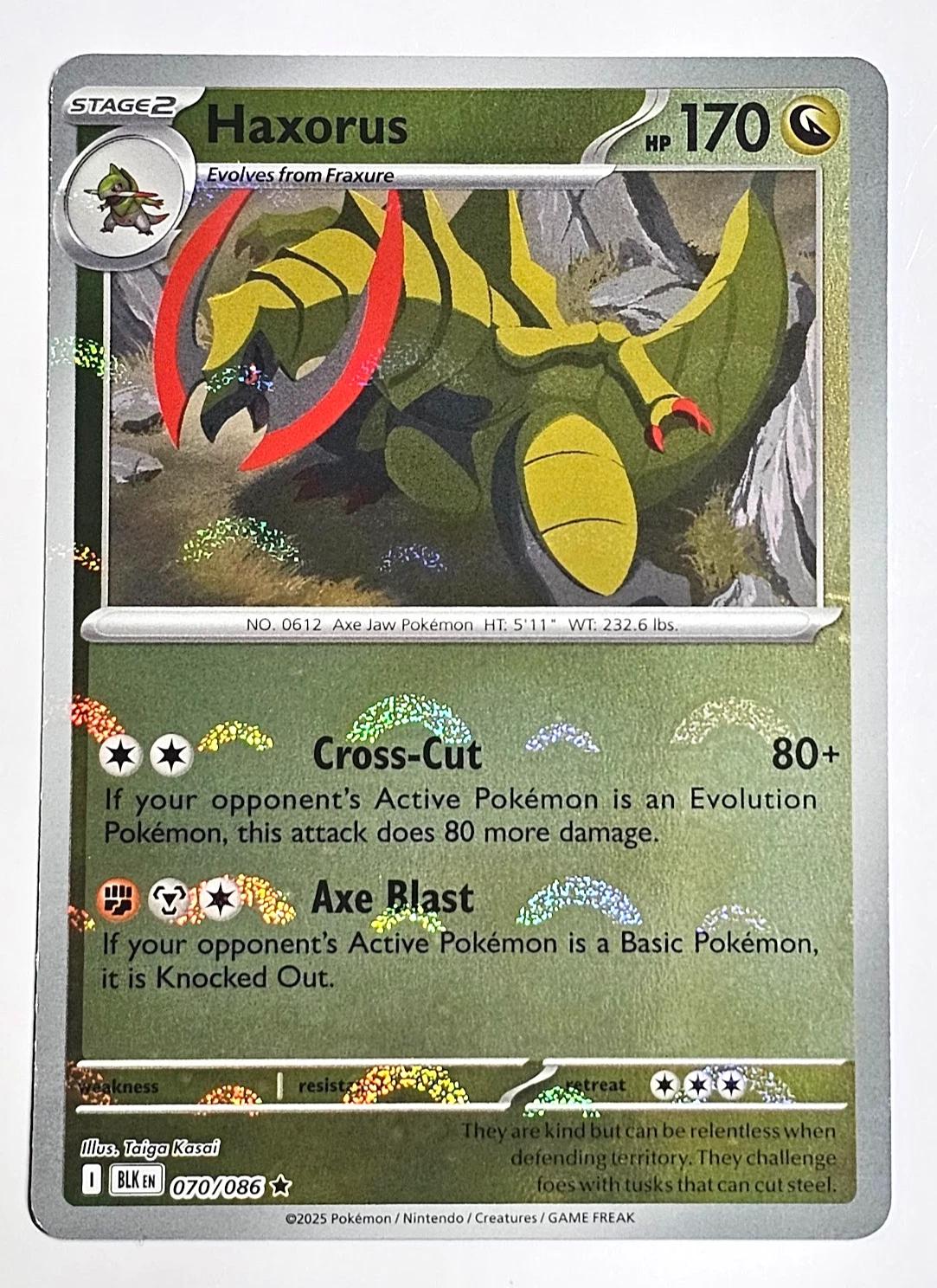 Black Bolt Haxorus [Poke-Ball] Pokémon card